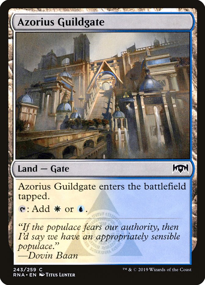 Azorius Guildgate (243/259) [Ravnica Allegiance] | Tabernacle Games