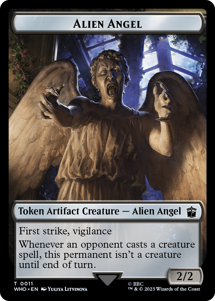 Copy // Alien Angel Double-Sided Token [Doctor Who Tokens] | Tabernacle Games