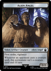 Alien Angel // Cyberman Double-Sided Token [Doctor Who Tokens] | Tabernacle Games