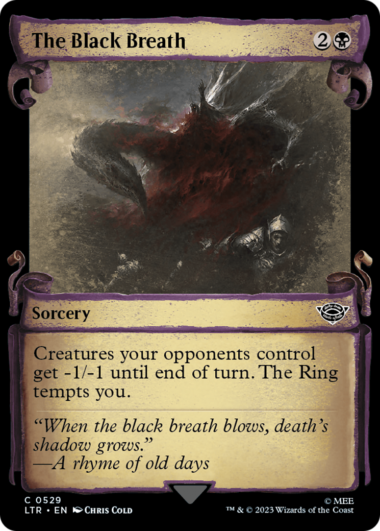 The Black Breath [The Lord of the Rings: Tales of Middle-Earth Showcase Scrolls] | Tabernacle Games