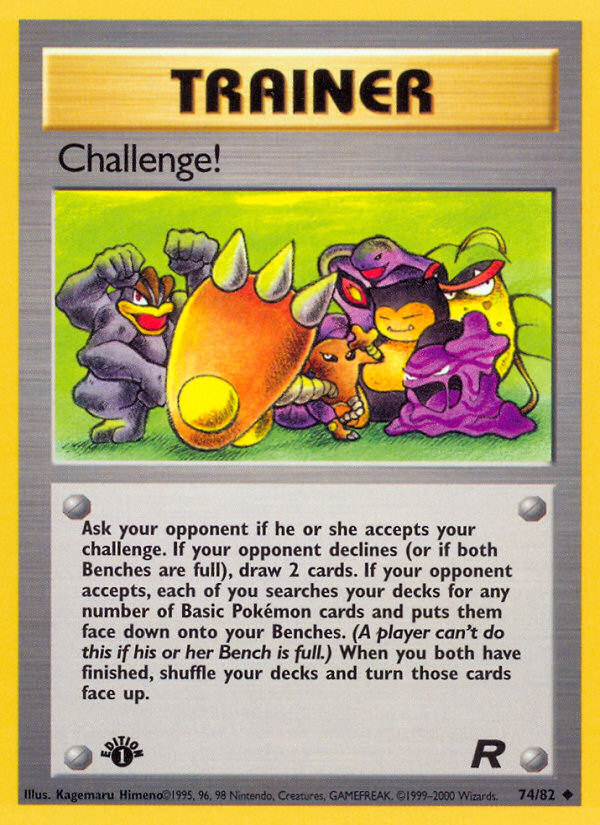Challenge! (74/82) [Team Rocket 1st Edition] | Tabernacle Games