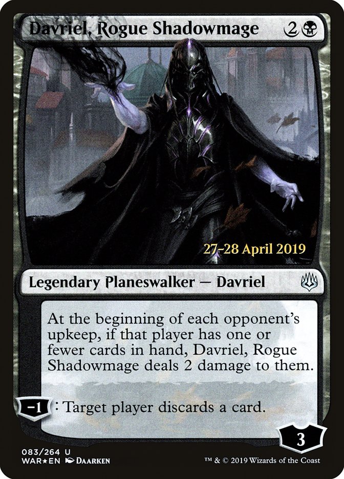 Davriel, Rogue Shadowmage  [War of the Spark Prerelease Promos] | Tabernacle Games