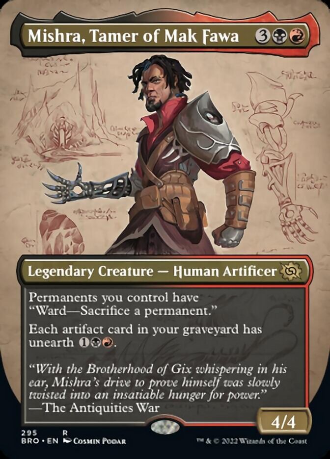 Mishra, Tamer of Mak Fawa (Borderless Alternate Art) [The Brothers' War] | Tabernacle Games