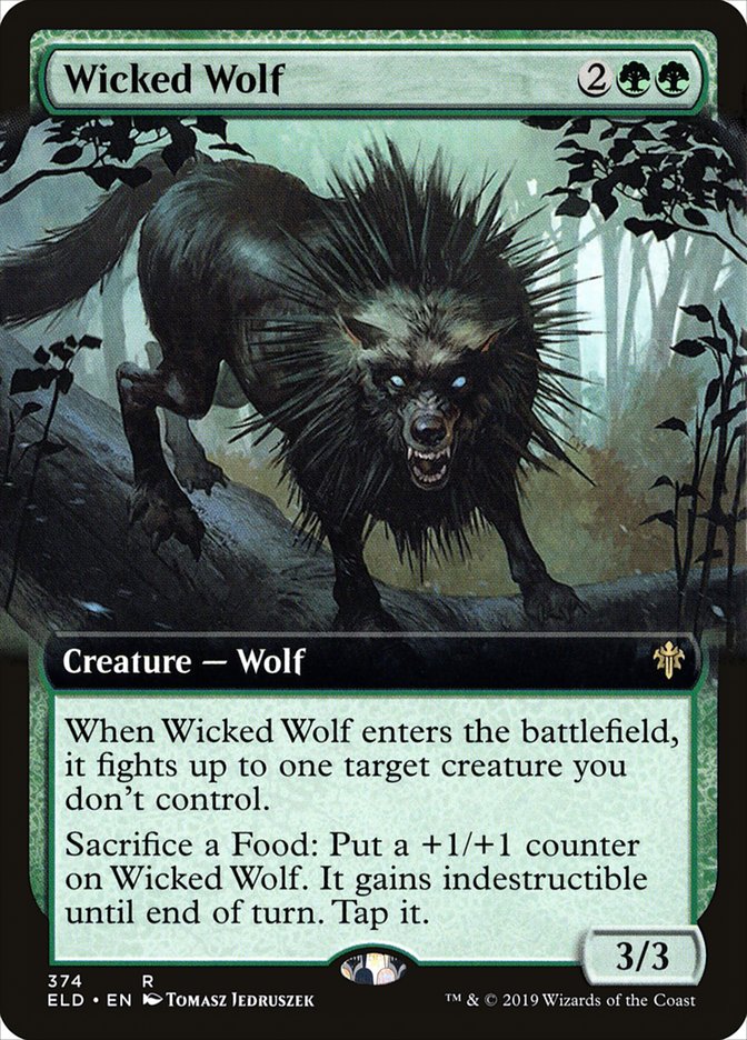 Wicked Wolf (Extended Art) [Throne of Eldraine] | Tabernacle Games