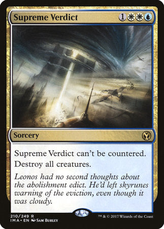 Supreme Verdict [Iconic Masters] | Tabernacle Games