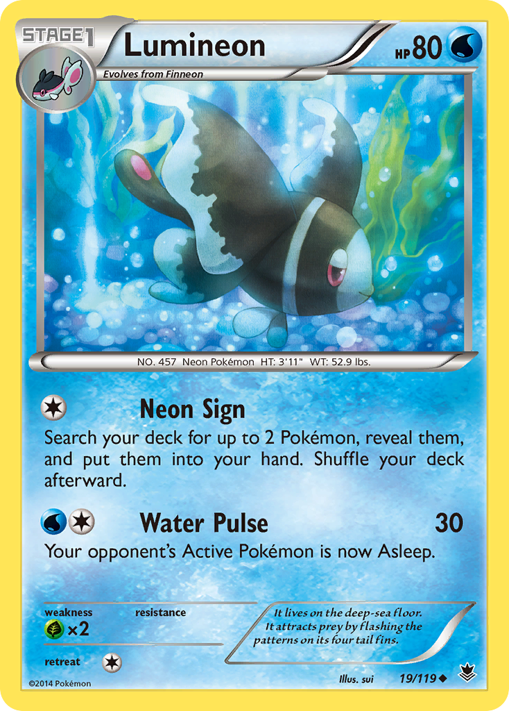 Lumineon (19/119) [XY: Phantom Forces] | Tabernacle Games