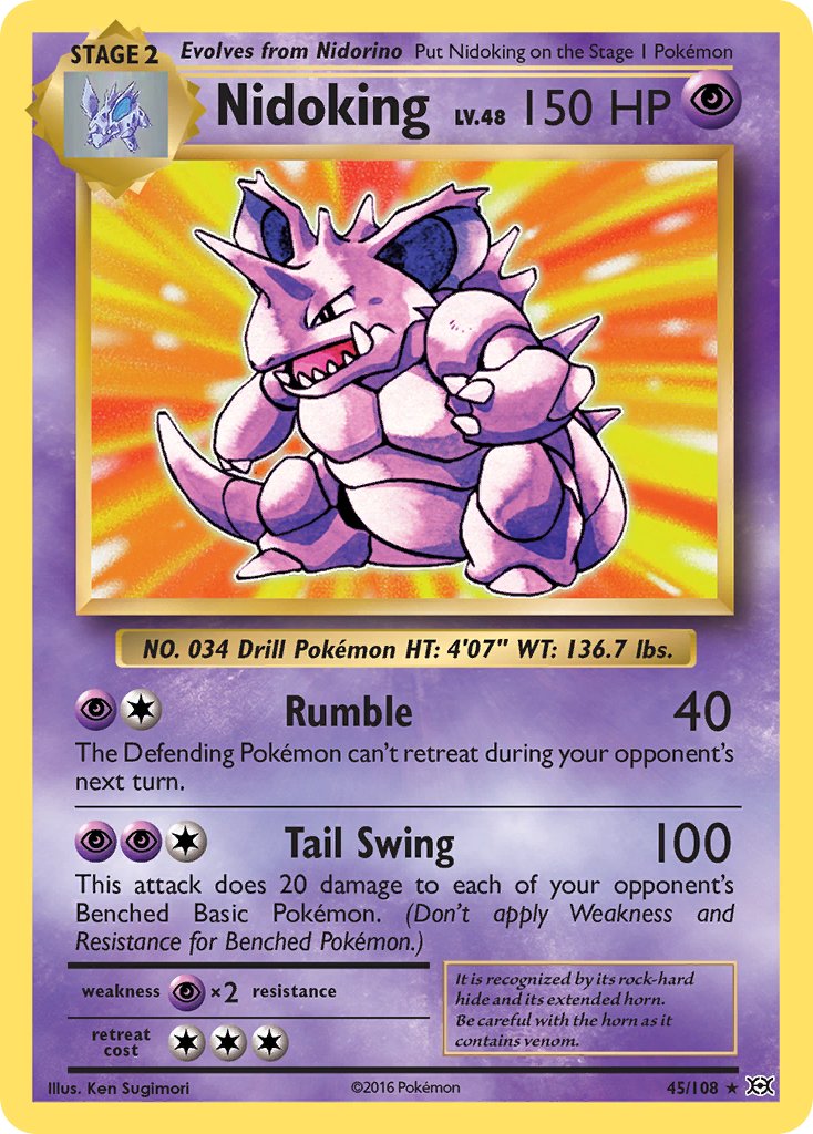 Nidoking (45/108) (Theme Deck Exclusive) [XY: Evolutions] | Tabernacle Games