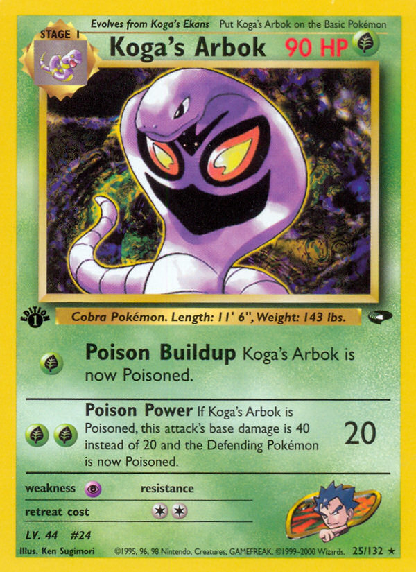 Koga's Arbok (25/132) [Gym Challenge 1st Edition] | Tabernacle Games