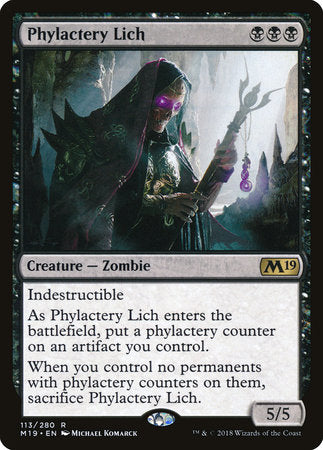 Phylactery Lich [Core Set 2019] | Tabernacle Games