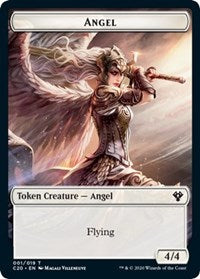 Angel // Elemental (010) Double-sided Token [Commander 2020 Tokens] | Tabernacle Games