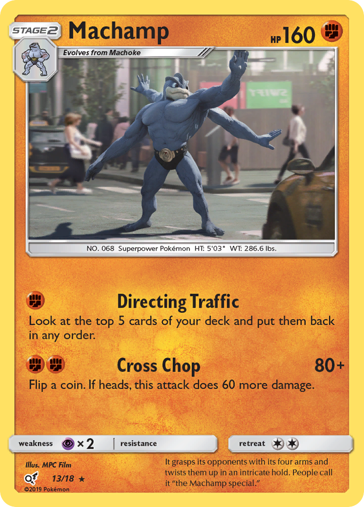 Machamp (13/18) [Sun & Moon: Detective Pikachu] | Tabernacle Games