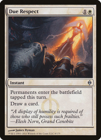 Due Respect [New Phyrexia] | Tabernacle Games