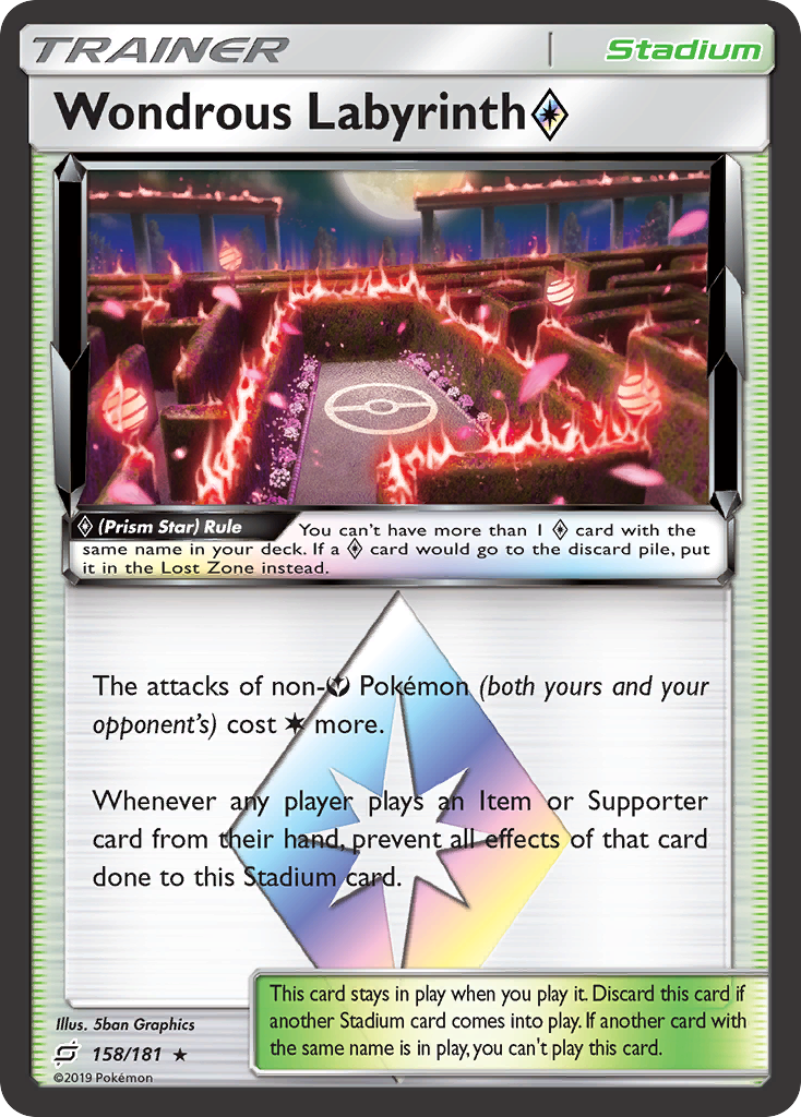 Wondrous Labyrinth (158/181) (Prism Star) [Sun & Moon: Team Up] | Tabernacle Games