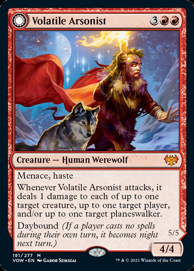 Volatile Arsonist // Dire-Strain Anarchist [Innistrad: Crimson Vow] | Tabernacle Games