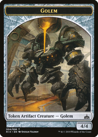 Golem Token (004) [Rivals of Ixalan Tokens] | Tabernacle Games