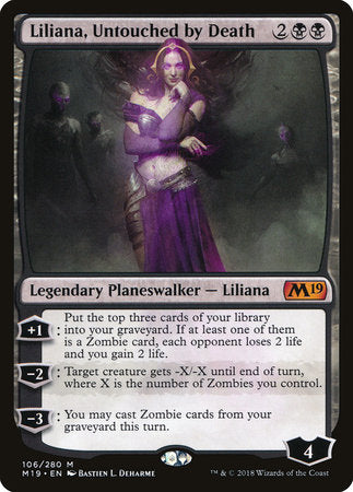 Liliana, Untouched by Death [Core Set 2019] | Tabernacle Games