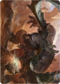 Moraug, Fury of Akoum Art Card [Zendikar Rising Art Series] | Tabernacle Games