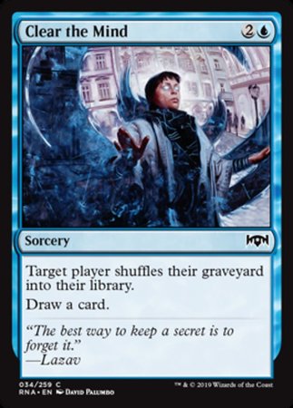 Clear the Mind [Ravnica Allegiance] | Tabernacle Games