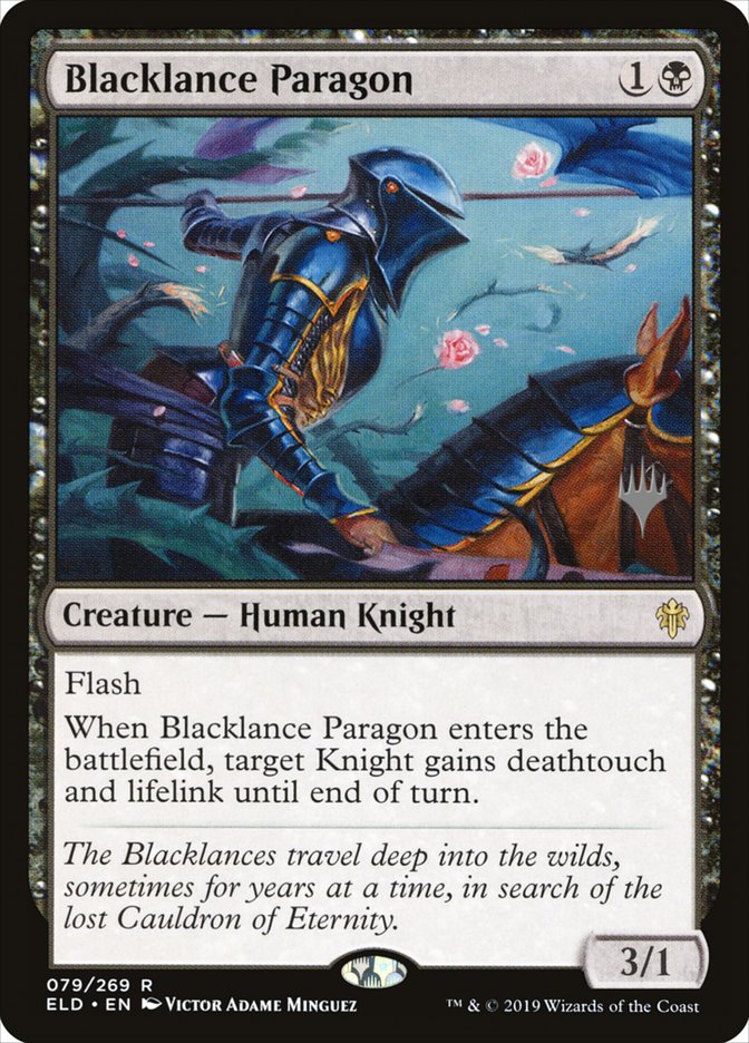 Blacklance Paragon (Promo Pack) [Throne of Eldraine Promos] | Tabernacle Games