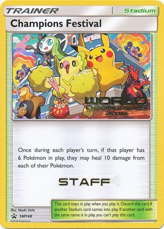 Champions Festival (SM148) (2018 Staff) [Sun & Moon: Black Star Promos] | Tabernacle Games