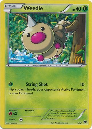 Weedle (1/12) [McDonald's Promos: 2014 Collection] | Tabernacle Games