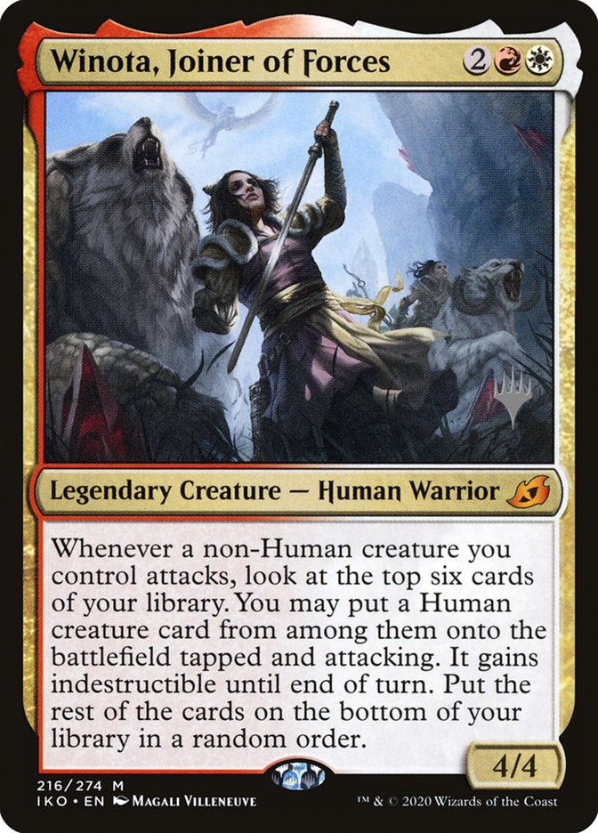 Winota, Joiner of Forces (Promo Pack) [Ikoria: Lair of Behemoths Promos] | Tabernacle Games
