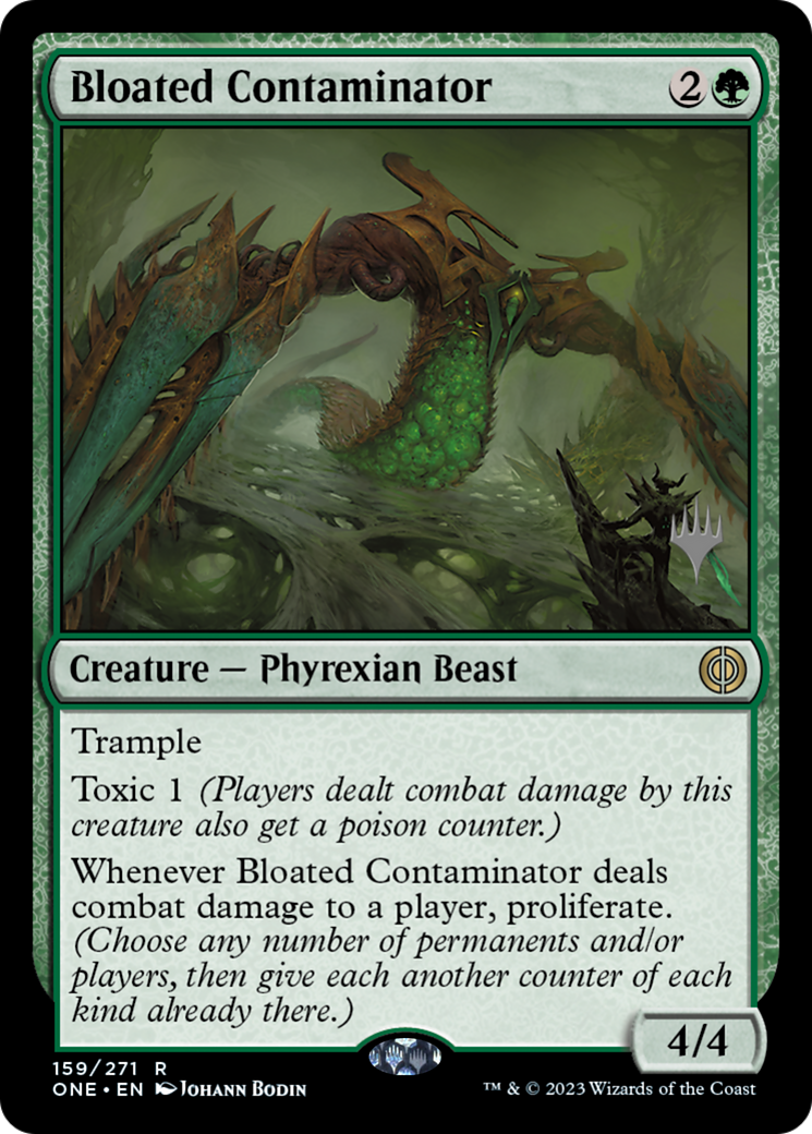 Bloated Contaminator (Promo Pack) [Phyrexia: All Will Be One Promos] | Tabernacle Games