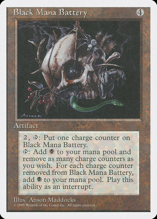 Black Mana Battery [Fourth Edition] | Tabernacle Games