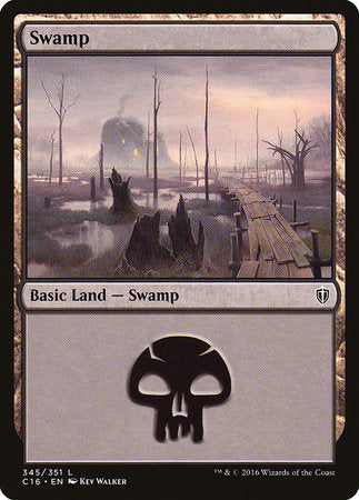 Swamp (345) [Commander 2016] | Tabernacle Games
