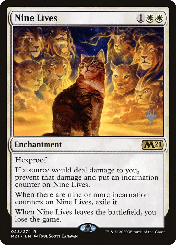 Nine Lives (Promo Pack) [Core Set 2021 Promos] | Tabernacle Games