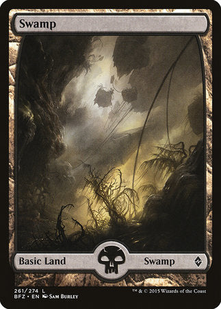 Swamp (261) - Full Art [Battle for Zendikar] | Tabernacle Games