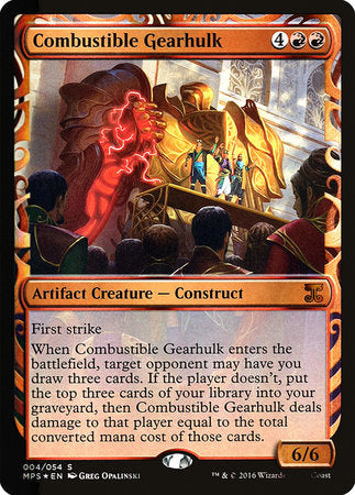 Combustible Gearhulk [Kaladesh Inventions] | Tabernacle Games