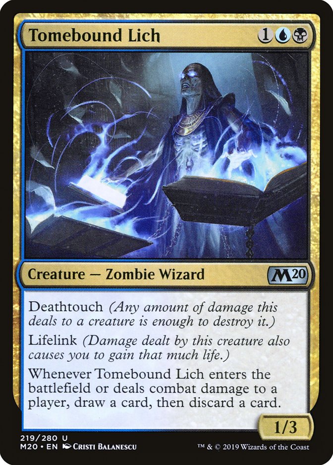 Tomebound Lich [Core Set 2020] | Tabernacle Games