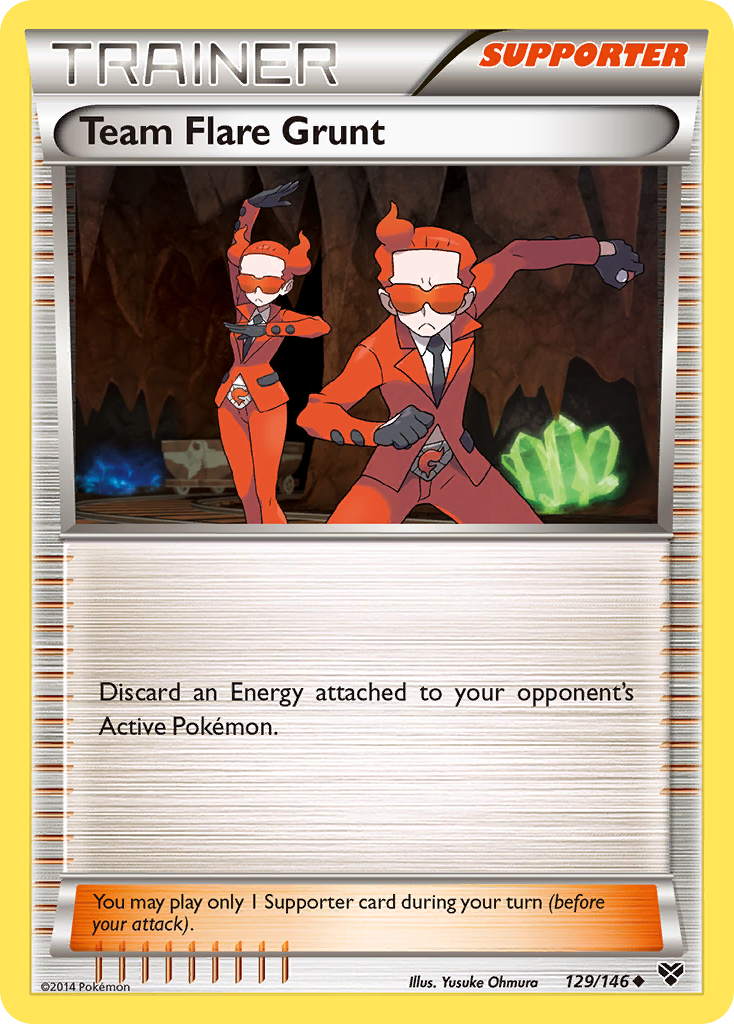 Team Flare Grunt (129/146) [XY: Base Set] | Tabernacle Games