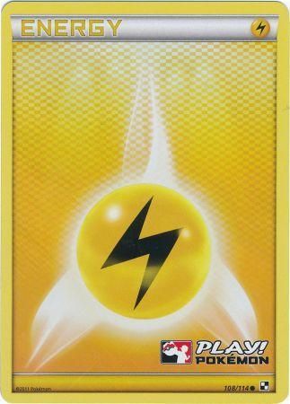 Lightning Energy (108/114) (Play Pokemon Promo) [Black & White: Base Set] | Tabernacle Games