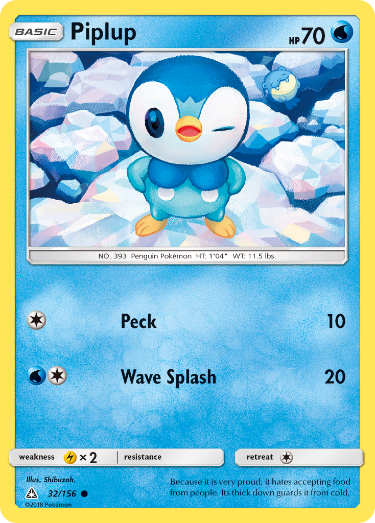 Piplup (32/156) [Sun & Moon: Ultra Prism] | Tabernacle Games