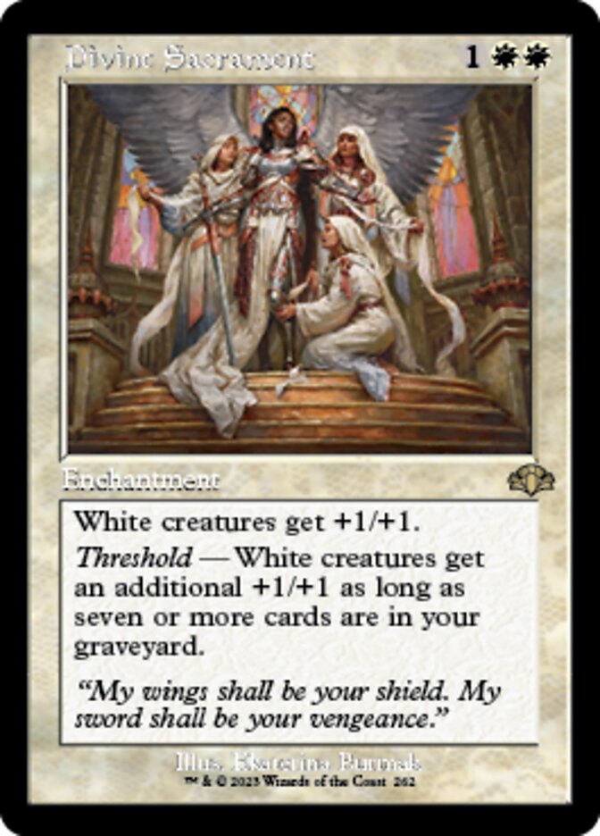 Divine Sacrament (Retro) [Dominaria Remastered] | Tabernacle Games