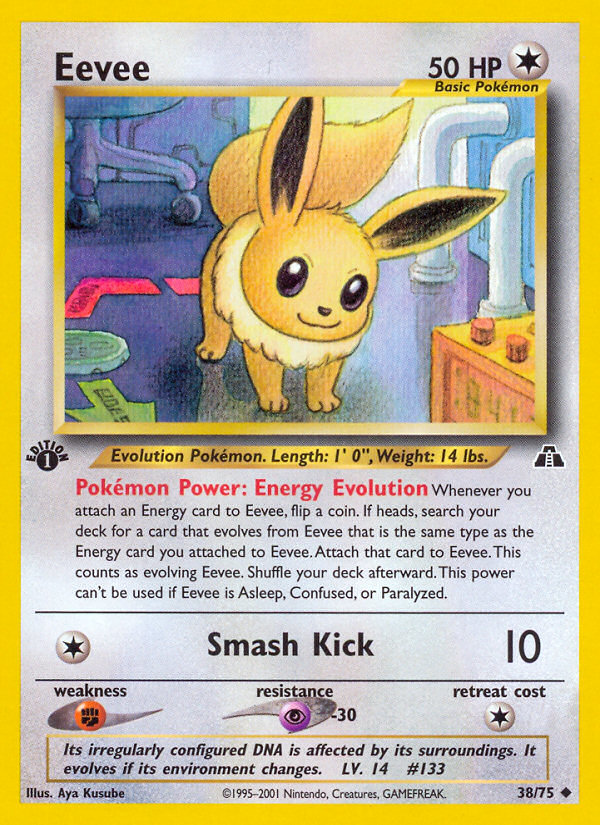 Eevee (38/75) [Neo Discovery 1st Edition] | Tabernacle Games