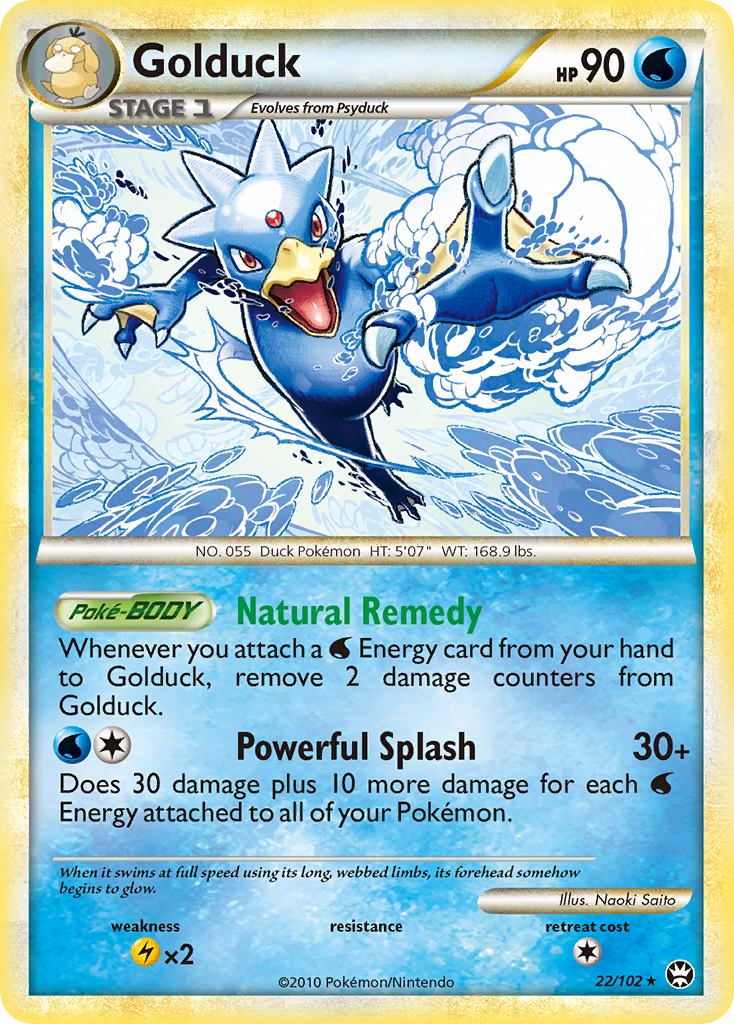 Golduck (22/102) [HeartGold & SoulSilver: Triumphant] | Tabernacle Games