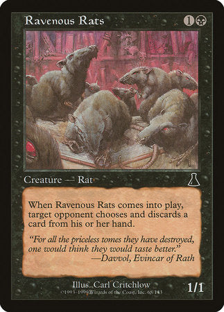 Ravenous Rats [Urza's Destiny] | Tabernacle Games