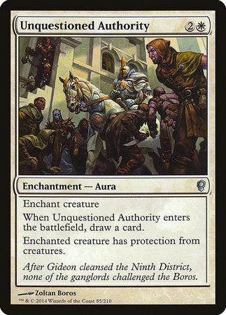 Unquestioned Authority [Conspiracy] | Tabernacle Games