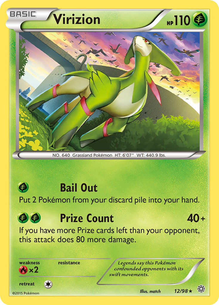 Virizion (12/98) [XY: Ancient Origins] | Tabernacle Games