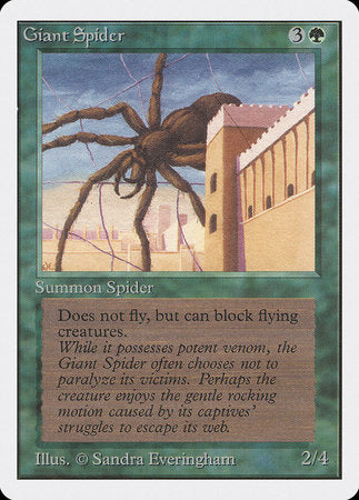 Giant Spider [Unlimited Edition] | Tabernacle Games