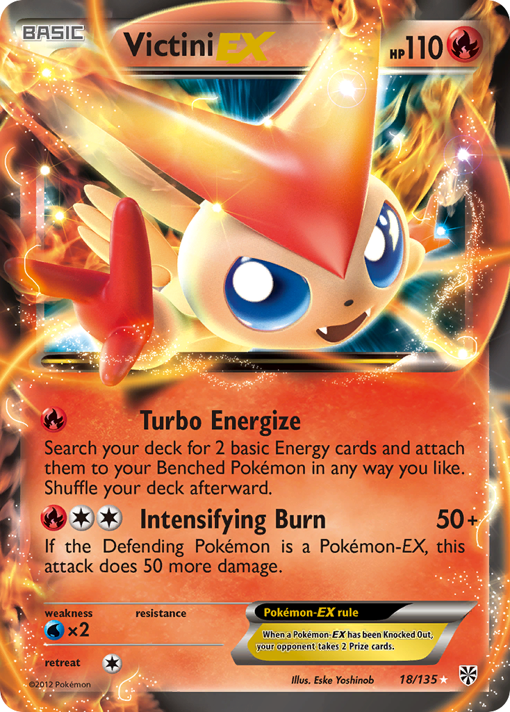 Victini EX (18/135) [Black & White: Plasma Storm] | Tabernacle Games