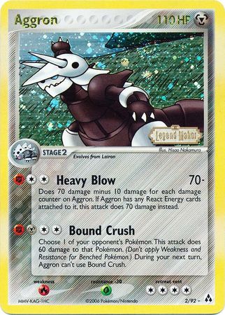 Aggron (2/92) (Stamped) [EX: Legend Maker] | Tabernacle Games