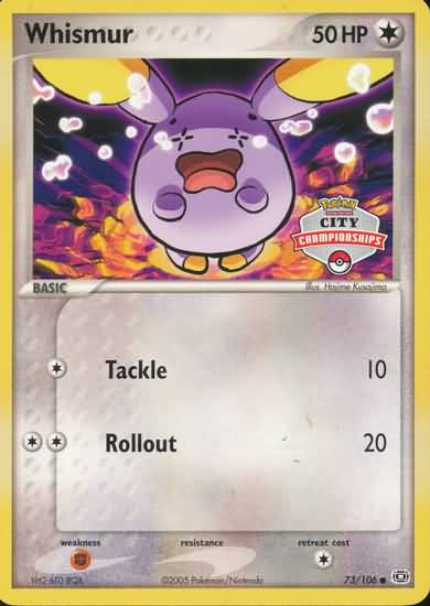 Whismur (73/106) (City Championship) [EX: Emerald] | Tabernacle Games