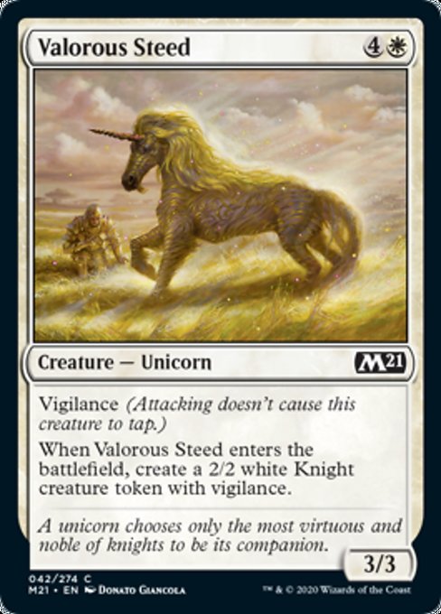 Valorous Steed [Core Set 2021] | Tabernacle Games