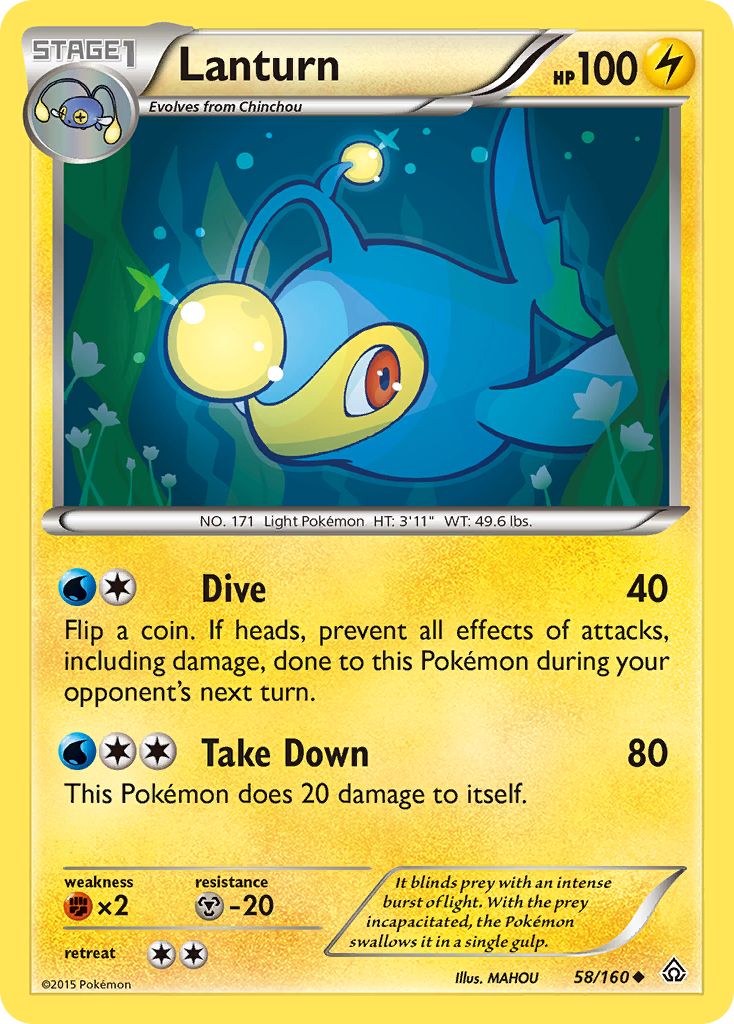 Lanturn (58/160) [XY: Primal Clash] | Tabernacle Games