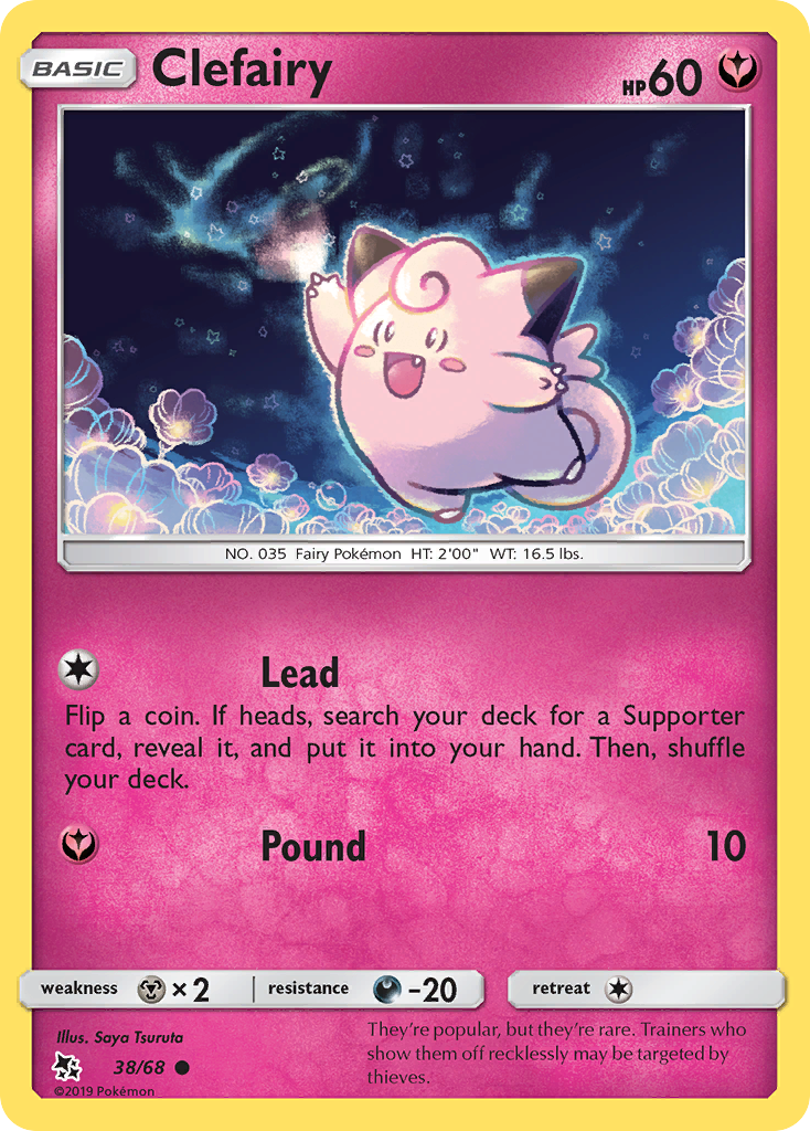 Clefairy (38/68) [Sun & Moon: Hidden Fates] | Tabernacle Games