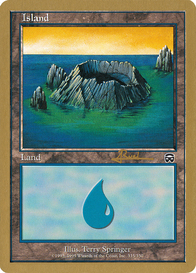 Island (335) (Antoine Ruel) [World Championship Decks 2001] | Tabernacle Games